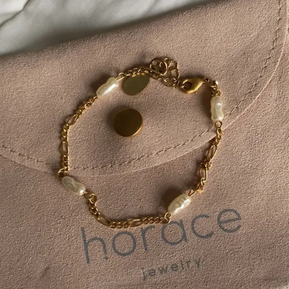 BOHO Horace pearl and gold bracket new​​